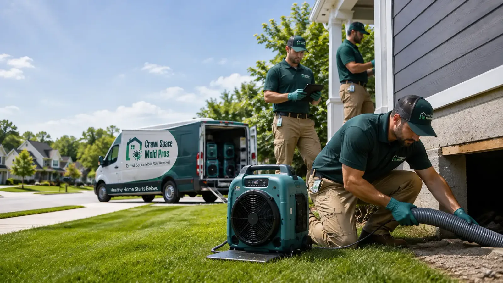 Crawl Space Mold Removal in Wakarusa, KS